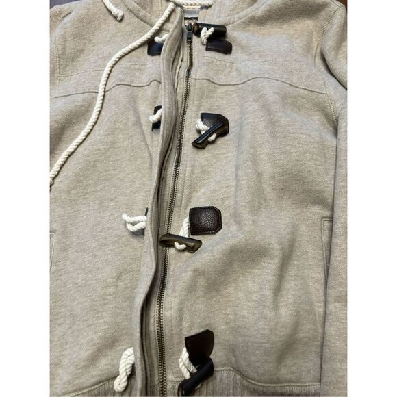 Old Navy Girls Hooded fleece lined Jacket zip toggle buttons size X-Large - Picture 3 of 5